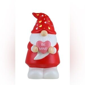 Miss Valentine 10" Lighted Gnome - Red